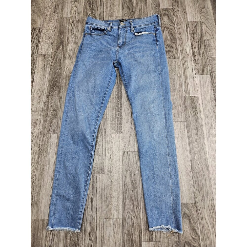 (3/$35) Banana Republic Jeans‎ Womens 27 Skinny Premium Denim Raw Hem Distressed